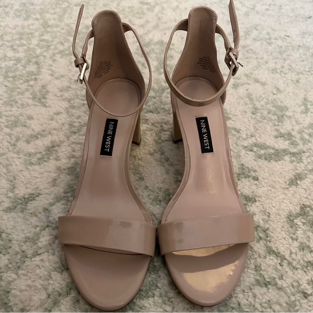 Nine West Women's Nude Heeled Sandals